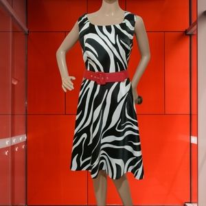 Dressbarn Zebra Print Cocktail Dress